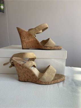 Gianfranco Ferre Cork Wedge Sandals